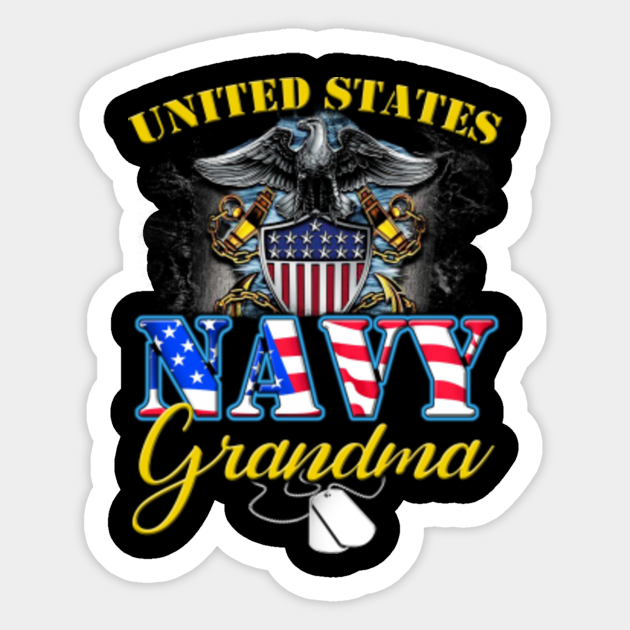 Proud Us Navy Grandma Military Pride Proud Us Navy Grandma Military Pride Sticker Teepublic 4695